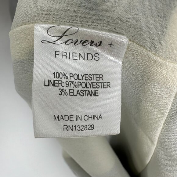 Lovers‎ + Friends Flowy Shorts XS Tie Dye Print High Rise Waist Blue White - Picture 6 of 6